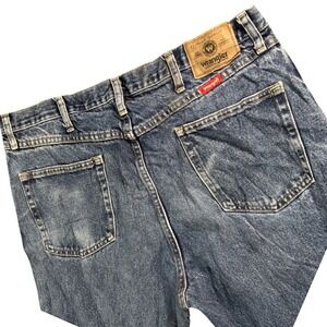 Wrangler Authentics Straight‎ Leg Jeans Blue Denim Men's 38x30 Workwear